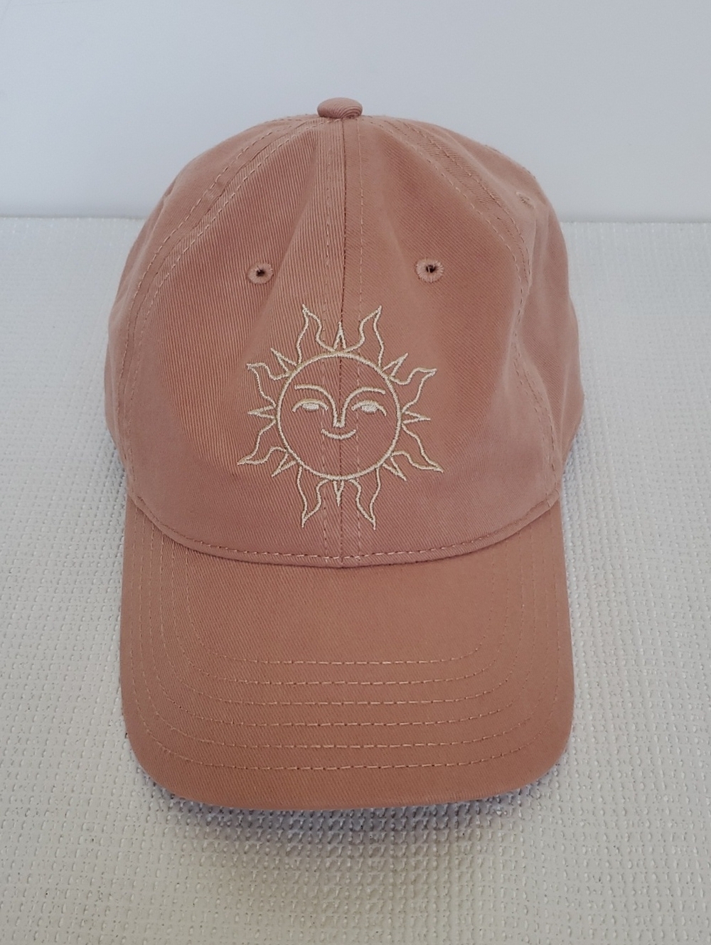 Mighty Fine Dusty Rose 100% Cotton Sun Baseball Cap